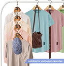 Hanger Hooks | Hooks - S-Hook Hangers - Black - Pack of 100 - Coat Hooks - Space-Saving Hanger Connector Hooks - Plastic Hanger Connectors - Ideal for Organizing Your Wardrobe