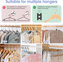Hanger Hooks | Hooks - S-Hook Hangers - Black - Pack of 100 - Coat Hooks - Space-Saving Hanger Connector Hooks - Plastic Hanger Connectors - Ideal for Organizing Your Wardrobe