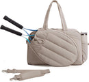Tennis Bag - Tennis Backpack - 42L with Shoe Compartment - Sports Bag - Waterproof Racket Bag - Protective Racket Compartment - Portable as a Shoulder Bag - Camel