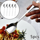 5-piece stainless steel cutlery set - fork and spoon - soup, salad and noodle spoons and forks