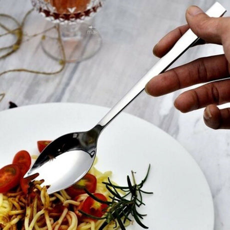 5-piece stainless steel cutlery set - fork and spoon - soup, salad and noodle spoons and forks
