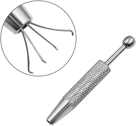 1 piece - Stainless steel anti-slip - Loose diamond gripper - Four-jaw clamp