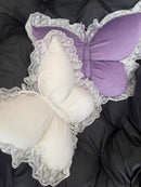 Decorative Cushions - Butterfly-shaped decorative cushion - Soft, supportive cushion - Suitable for office chairs and car seats (Purple)