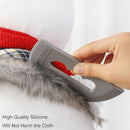2-Pack Silicone Pet Hair Remover - Dog Hair - Cat Brush - Cat Brush - Reusable Plucking Brush for Clothes, Sofa & Car - Gray