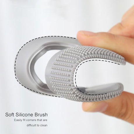 2-Pack Silicone Pet Hair Remover - Dog Hair - Cat Brush - Cat Brush - Reusable Plucking Brush for Clothes, Sofa & Car - Gray