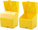 2-Pack Cheese Storage Boxes with Lids - For Sliced & Grated Cheese in the Fridge - Dishwasher Safe