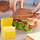 2-Pack Cheese Storage Boxes with Lids - For Sliced & Grated Cheese in the Fridge - Dishwasher Safe