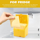 2-Pack Cheese Storage Boxes with Lids - For Sliced & Grated Cheese in the Fridge - Dishwasher Safe