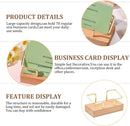 Business Card Holder - Wooden Display Rack - Desk Business Card Holder - Wooden Business Card Holder - Suitable for offices, homes, exhibition stands, receptions, events, meeting rooms and as a promotional gift.（B）