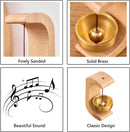 Wind Chime - Magnetic Wind Chime - Wooden Doorbell - Wooden Shop Bell - For Opening Doors (Light Brown)