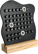 Desktop Perpetual Calendar - 2026 Calendar - Reusable Block Calendar for the Desk - 2026 Monthly Calendar - Modern Ring Date Calendar - Black