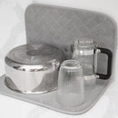 Folding Coasters - Kitchen Placemats - Draining Mats - Storage Racks - Suitable for Kitchens (Grey)