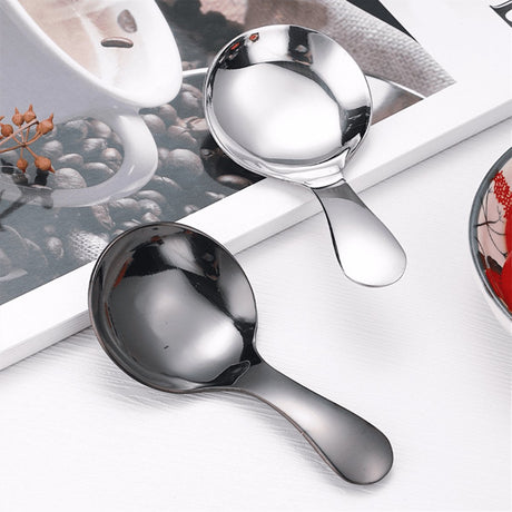 4-pack - small spoons - spoons with short handle - suitable for pots - for salt, sugar, spices, coffee, tea, desserts