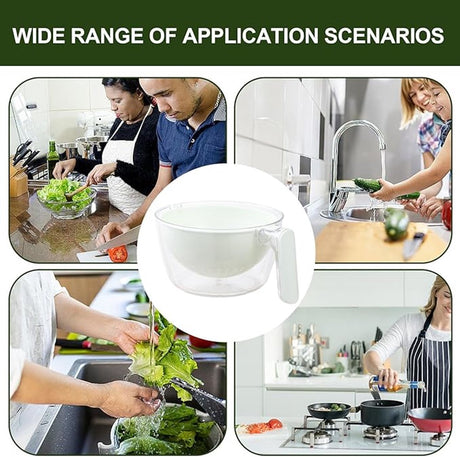 Kitchen Tools - Dishwashing Liquid - Fruit Washing Basin - Dish Drainer - Rotating Dish Drainer - Suitable for kitchen salads, mixing food, fruits, vegetables and other snacks.