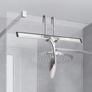 No-Drill Shower Door Hooks - 2-Pack for Rimless Glass Doors - Rubber Scratch Protection