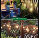Outdoor Lighting - Solar Garden Lighting - Mood Lamp - LED Solar Garden Lamp - Firefly Shaped - 6 Pots x 2 - Waterproof for Outdoor Use - Suitable for Decorating Patio Paths - Warm Tones