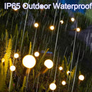 Outdoor Lighting - Solar Garden Lighting - Mood Lamp - LED Solar Garden Lamp - Firefly Shaped - 6 Pots x 2 - Waterproof for Outdoor Use - Suitable for Decorating Patio Paths - Warm Tones