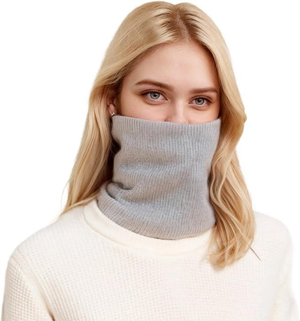 Women's Scarves (2-pack) - Neck Warmer - Winter Scarves for Women - Fleece Neck Warmer - Unisex Winter Neck Warmer - Suitable for Motorcycling, Skiing, Cycling, etc. - Gray, Pink