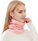 Women's Scarves (2-pack) - Neck Warmer - Winter Scarves for Women - Fleece Neck Warmer - Unisex Winter Neck Warmer - Suitable for Motorcycling, Skiing, Cycling, etc. - Gray, Pink
