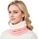 Women's Scarves (2-pack) - Neck Warmer - Winter Scarves for Women - Fleece Neck Warmer - Unisex Winter Neck Warmer - Suitable for Motorcycling, Skiing, Cycling, etc. - Gray, Pink