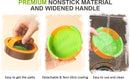3-in-1 Hamburger and Hamburger Press - Hamburger Mold - Non-stick, durable patty maker for stuffed burgers and sliders - Easy to clean - Orange