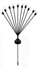 Outdoor Lighting - Solar Garden Lighting - Mood Lamp - LED Solar Garden Lamp - Firefly Shaped - 10 Pots x 2 - Waterproof for Outdoor Use - Suitable for Decorating Patio Paths - Warm Tones