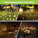 Outdoor Lighting - Solar Garden Lighting - Mood Lamp - LED Solar Garden Lamp - Firefly Shaped - 10 Pots x 2 - Waterproof for Outdoor Use - Suitable for Decorating Patio Paths - Warm Tones