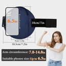 Sports Bag - Running Armband - Phone Holder for Running - Reflective Sports Accessories - With Adjustable Shoulder Strap - Suitable for Running, Camping and Hiking (Black)