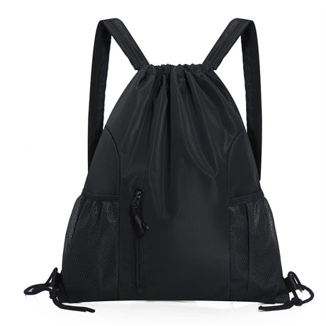 One-Piece Backpack - Drawstring Backpack - Large Capacity - Lightweight - Separate Wet and Dry Compartments, Sports Backpack - Suitable for Travel and Fitness - Black