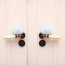 Protective Cover - Set of Two - Cute Cloud-Shaped Door Handle Gloves - Decorative Door Handle Protector Cover - Door Accessories (Blue)