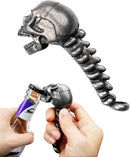 Skeleton Bottle Opener - Beer Opener - Robust Stainless Steel with Ergonomic Grip - Keychain Size - For Bar & Party
