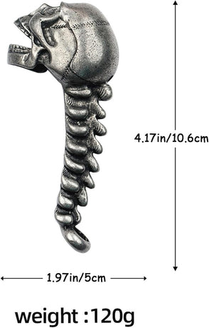 Skeleton Bottle Opener - Beer Opener - Robust Stainless Steel with Ergonomic Grip - Keychain Size - For Bar & Party