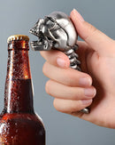 Skeleton Bottle Opener - Beer Opener - Robust Stainless Steel with Ergonomic Grip - Keychain Size - For Bar & Party