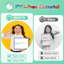 Erasable and Writable Folders - Pack of 30 | Includes 30 water-based whiteboard markers and 3 iron rings - Transparent plastic folders/protective covers - Drawing and tracing bags - Erasable and writable - Random colors