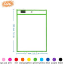 Erasable and Writable Folders - Pack of 30 | Includes 30 water-based whiteboard markers and 3 iron rings - Transparent plastic folders/protective covers - Drawing and tracing bags - Erasable and writable - Random colors