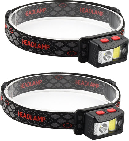 headlamp LED rechargeable - headlight - outdoor bicycle lamp - rechargeable night light - high-intensity LED headlamp - gaze sensor - COB headlamp