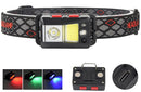 headlamp LED rechargeable - headlight - outdoor bicycle lamp - rechargeable night light - high-intensity LED headlamp - gaze sensor - COB headlamp