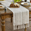 Table Runner - Christmas Table Runner - Fabric Table Runner - Cotton Table Runner - Washable Cotton Table Runner - Suitable for Family Table Decoration, Wedding Decoration, Party Decoration (33cm*220cm)