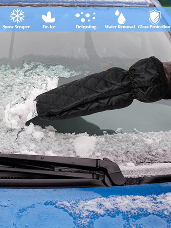 Snow Removal Tools - Snow Shovel - Windshield Ice Scraper - Antifreeze Gloves for Easily Removing Frost and Ice from the Windshield - Snow Scraper - Ultra-Light Tool for Defrosting Car Windows