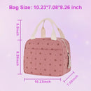 Cooler Bags - Lunch Bag - Handle Strap - Cooler Bag - Lunch Bag - Insulated Cooler Bag - Picnic Bag - 25.5*21*17cm - Suitable for work, office, travel and picnics（Pink）