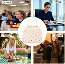 Cooler Bags - Lunch Bag - Handle Strap - Cooler Bag - Lunch Bag - Insulated Cooler Bag - Picnic Bag - 25.5*21*17cm - Suitable for work, office, travel and picnics（Pink）