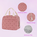 Cooler Bags - Lunch Bag - Handle Strap - Cooler Bag - Lunch Bag - Insulated Cooler Bag - Picnic Bag - 25.5*21*17cm - Suitable for work, office, travel and picnics（Pink）