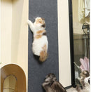 Premium Cat Scratching Mat - Couch Cushions - Strong adhesion, for ultimate fun for your cat - Protects your furniture, lets your cat have fun (size: 30x30 cm, Gray, pack of two)