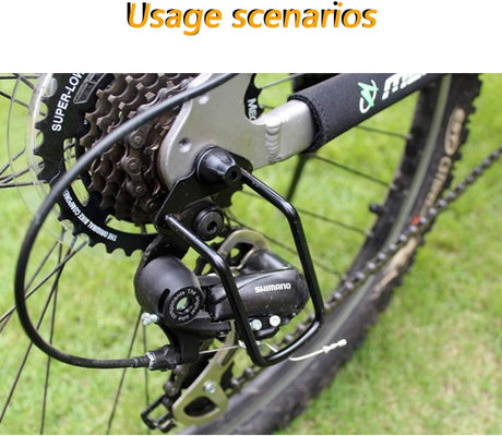 Universal Bike Bicycle Rear Derailleur Guard Rack Protector, Gear Shifter Chain Guard, Dial Protector-Style A
