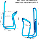 1-Pack - Lightweight Aluminum - Water Bottle Cage for Outdoor Activities (Blue) - Bicycle Accessories