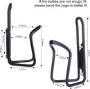 1Pack Lightweight Aluminum Alloy Cycling Bicycle Water Bottle Cage Holder Bracket for Outdoor Activities (Black), Bike Accessories