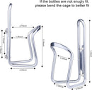 1Pack Lightweight Aluminum Alloy Cycling Bicycle Water Bottle Cage Holder Bracket for Outdoor Activities (Silver), Bike Accessories