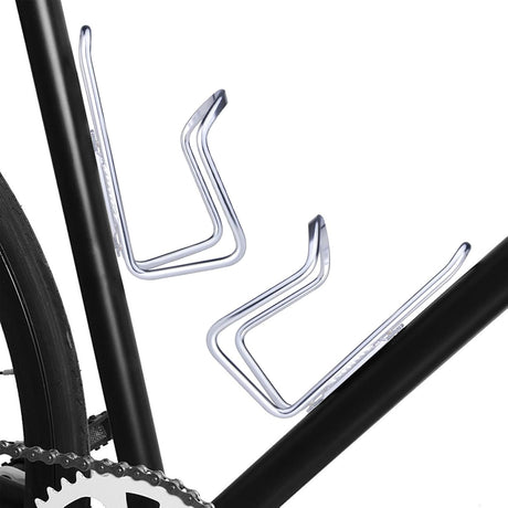 1Pack Lightweight Aluminum Alloy Cycling Bicycle Water Bottle Cage Holder Bracket for Outdoor Activities (Silver), Bike Accessories