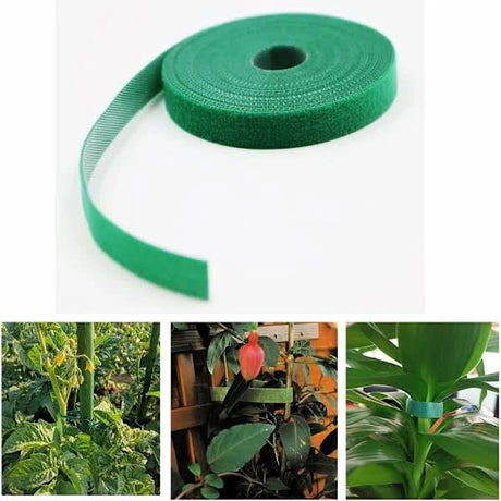 4-pack plant tape - garden tape - reusable plant tape - soft plant tape plant support, length 5 meters