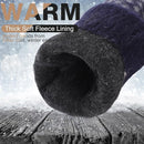 Pack of 3 pairs - Warm winter gloves for women - Extra thick - Knitted imitation - Suitable for cold winter weather (style D)